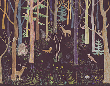 Фиолетовые фотообои Factura FAUNA FAIRY TALE 6